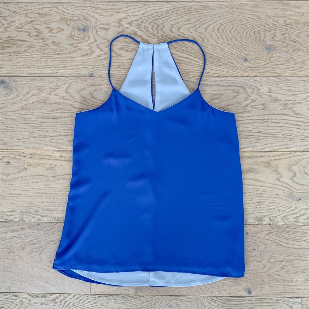 Small reversible blue racer back top by Express